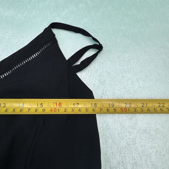 Old Navy Black Cami V Neck Maxi Dress XL Smocked Back Tiered Hem Sleevless - Picture 11 of 12